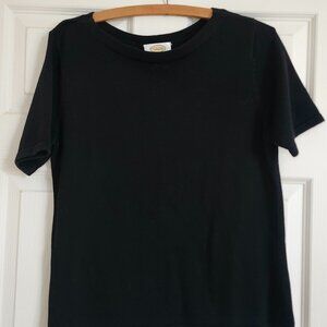 Vintage Talbots Womans Black Sweater Top Size Medium